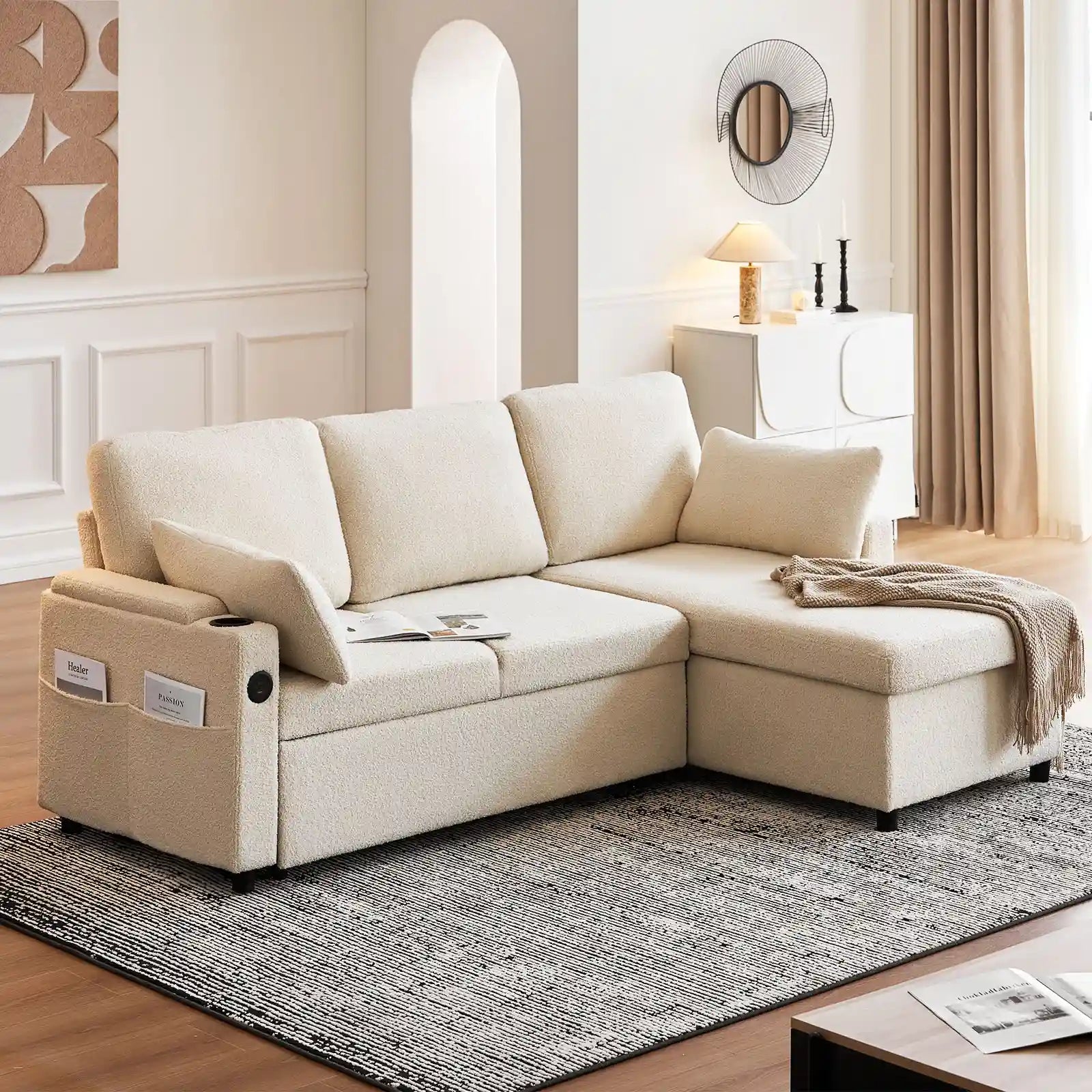 Clarkson Boucle Sofa Bed