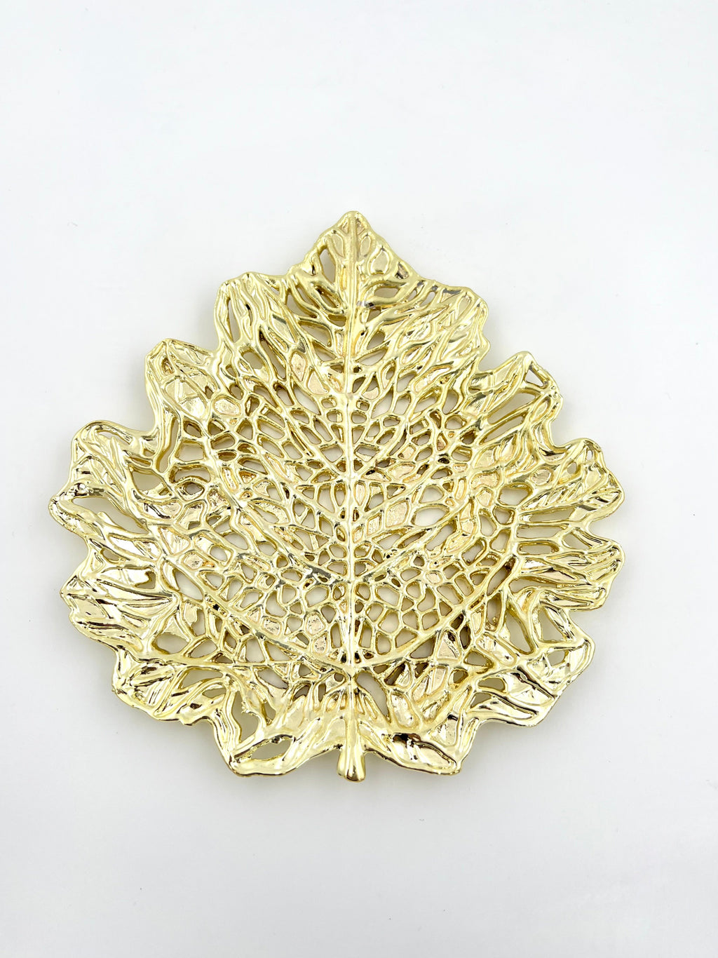 Skeletal Leaf Tray - Decorative Metal Tray