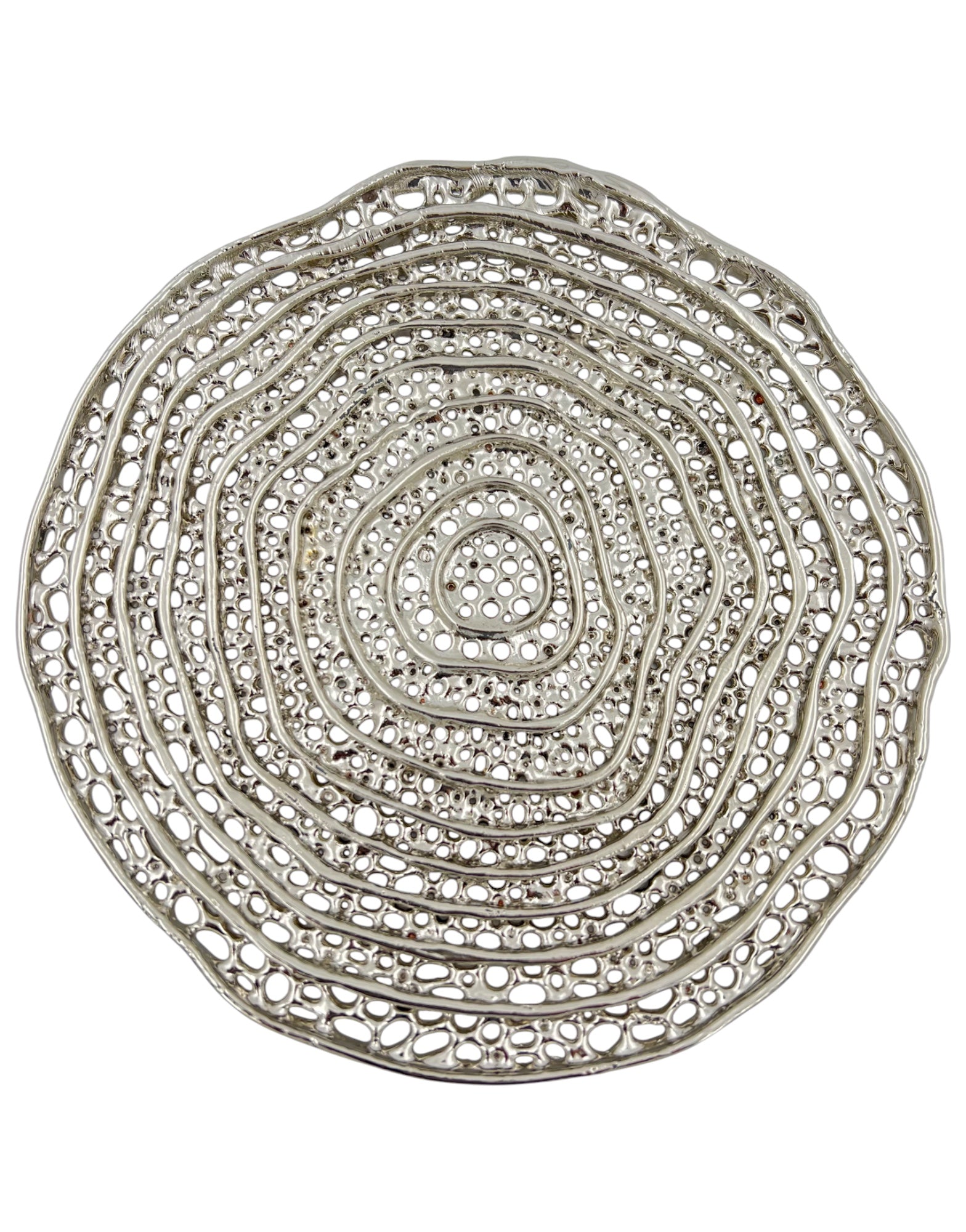 Metal spiral decorative dosa tray