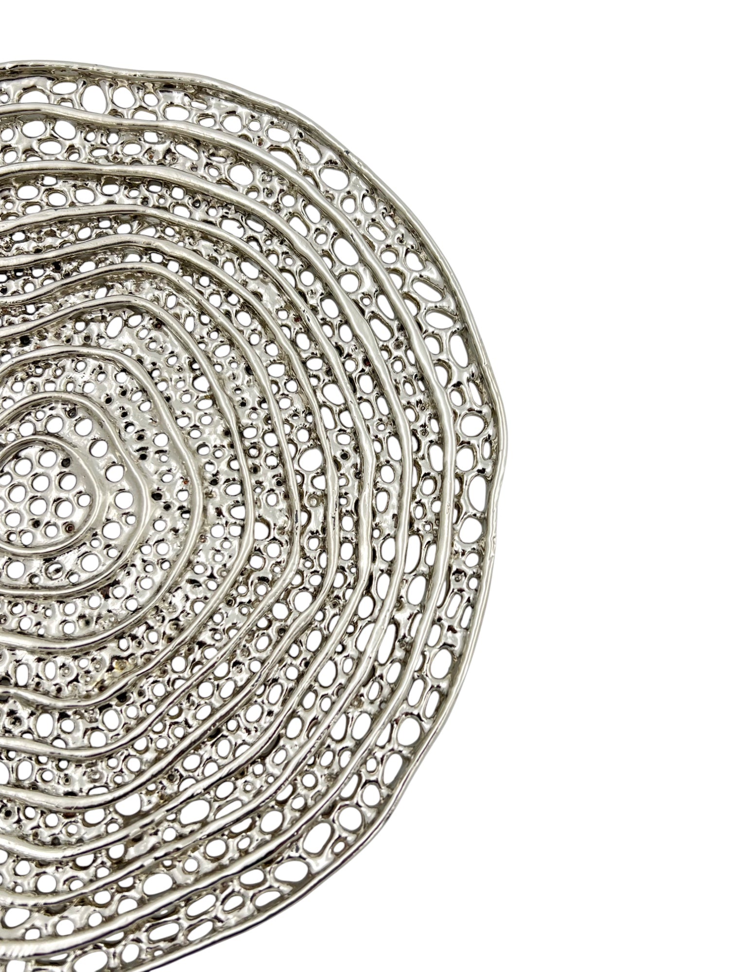 Metal spiral decorative dosa tray
