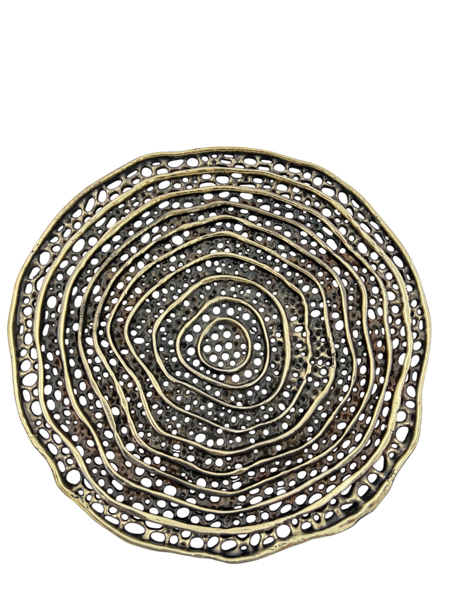 Metal spiral decorative dosa tray