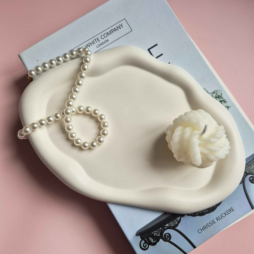 Wavy cloud decorative tray