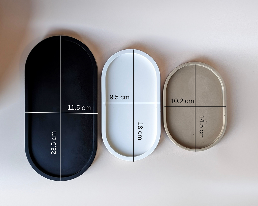 Oval trinket trays